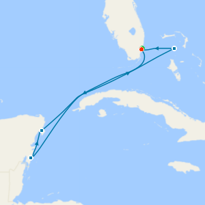 Western Caribbean from Miami  with Miami Beach Stay