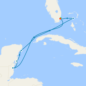 Western Caribbean from Miami  with Miami Beach Stay