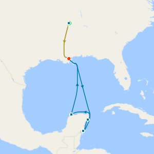 Music Cities of the Deep South with Tours & Western Caribbean Cruise from New Orleans