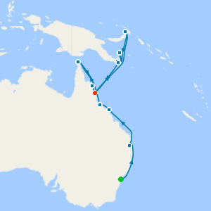 Coral Coast Journey from Sydney to Cairns