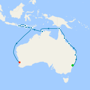 Great Skylines & Reefs from Sydney to Perth