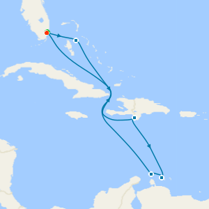 Southern Caribbean with Miami Beach Stay