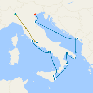 Swiss Alps, Bernina Red Train, Italy Intensive from Rome with Stays