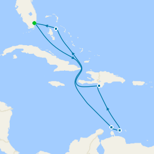 Southern Caribbean from Miami