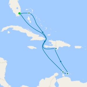 Southern Caribbean from Miami