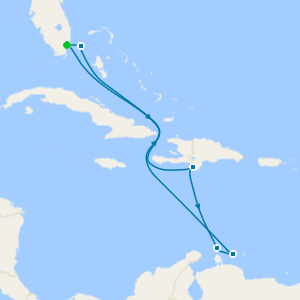 Southern Caribbean from Miami