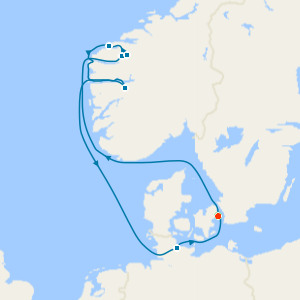 Norwegian Fjords from Copenhagen with Stay