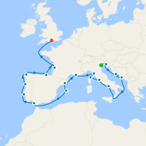 Grand Mediterranean Meditations to Southampton with Venice Stay