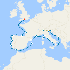 Grand Mediterranean Meditations with Lake Como & Venice Stays to Southampton