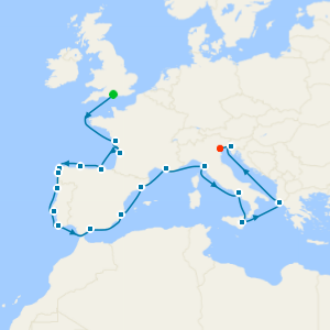 Adventures in Iberia & Mediterranean Gems from Southampton with Venice Stay