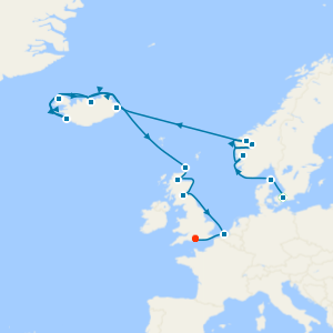 Northern Capitals & Viking Fjords Explorer from Copenhagen to Southampton with Stay