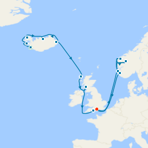 Viking Fjords Explorer from Reykjavik to Southampton with Stay