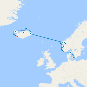 Norwegian & Icelandic Fjords with Copenhagen and Reykjavik Stays