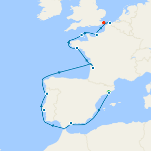 Luxury Barcelona Stay & Landmarks of Lisbon & Lorient to Dover