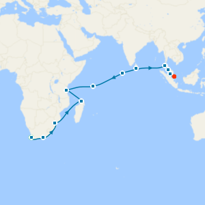 Indian Gems from Cape Town to Singapore - Fly Cruise