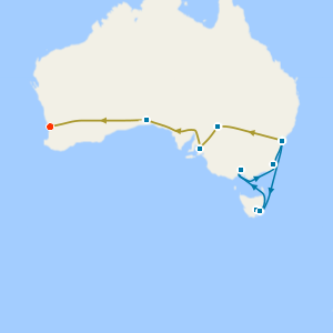 Sydney, Melbourne & Tasmania with 3 Nts Indian Pacific Rail to Perth