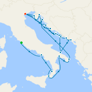 Star Collector: The "Sole" of Italy & Coast of Croatia from Rome