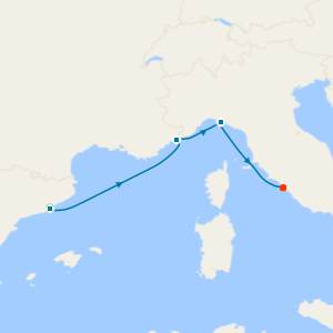 A Journey through Riviera Elegance & Coastal Splendour from Barcelona with Stay