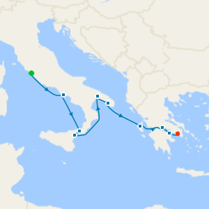 Moments In Southern Italy & Greece Via the Corinth Canal from Rome