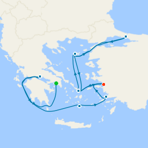 Cappadocia & Aegean Rhapsody Cruise Tour via the Corinth Canal from Athens