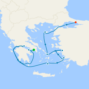Aegean Sea Odyssey via the Corinth Canal from Athens