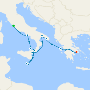 Moments in Southern Italy & Greece via the Corinth Canal from Rome