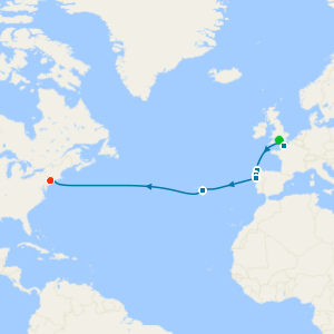 Transatlantic from Southampton with New York Stay