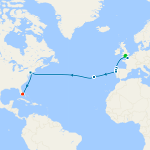 Transatlantic from Southampton with Miami Beach Stay