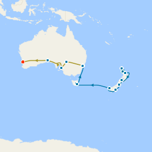 New Zealand Explorer from Auckland to Sydney & 3Nts Indian Pacific Rail to Perth with Stay