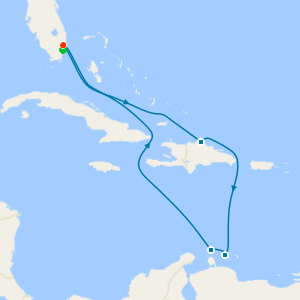 Southern Caribbean with Miami Beach Stay