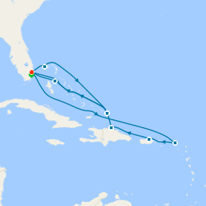 Eastern & Western Caribbean with Miami Beach Stay