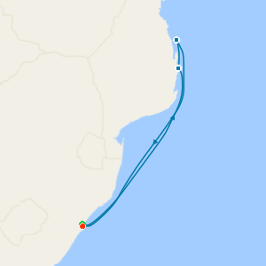 Idyllic Indian Ocean from Durban with Stay