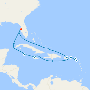Eastern & Western Caribbean from Tampa with Stay