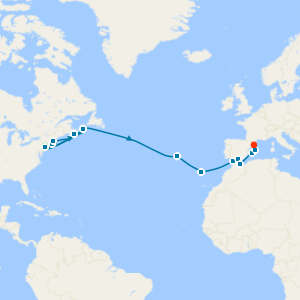 Canada & New England and Transatlantic to Barcelona from New York with Stay