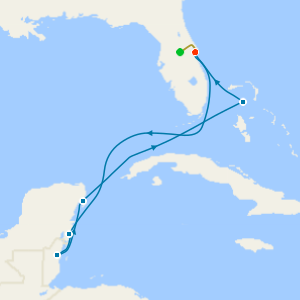 Western Caribbean from Port Canaveral with 1nt Stay