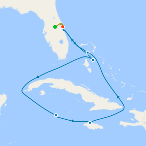 Western Caribbean from Port Canaveral with 1nt Stay