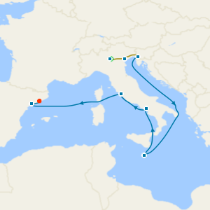 Lake Garda, Venice & Barcelona Stays with Italy, Malta & Spain
