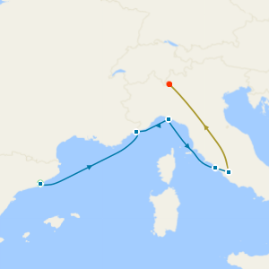 Riviera Elegance, Coastal Splendour & Spring Time Italian Lakes from Barcelona