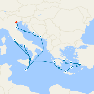 Greece, Italy, Croatia & Malta with Athens and Venice Stays
