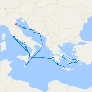 Greece, Italy, Croatia & Malta from Athens with Stay