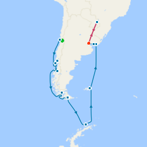 Iguazu Falls, Antarctica & Falkland Islands with Santiago and Buenos Aires Stays