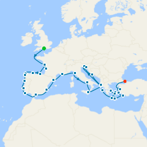 Grand Crowning Ancient Cultures from Southampton to Istanbul