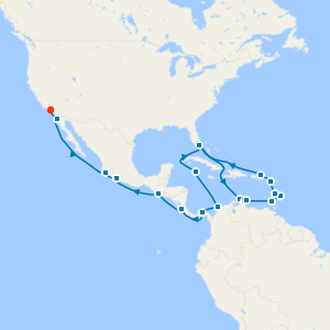 Grand Holiday Harbors & Hollywood from Miami to Los Angeles