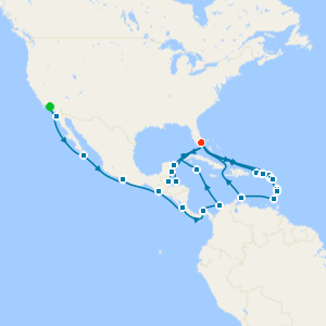 Sun, Sand & Seas of Stars, Grand Voyage from Los Angeles to Miami