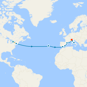 Niagara Falls & Transatlantic, Bernina Red Train and Swiss Alps from New York to Rome with Stays