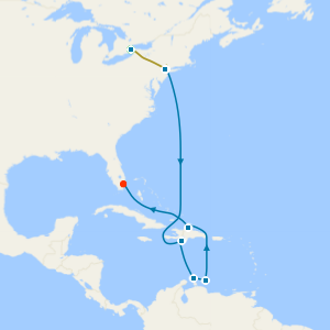 Niagara Falls & Southern Caribbean from New York with Stays