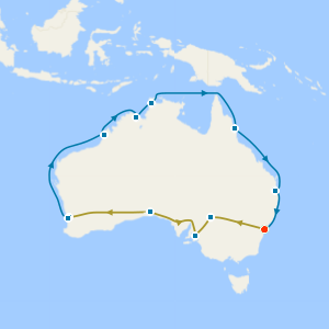 3Nts Indian Pacific Rail & Northern Australia Explorer to Sydney with Stay