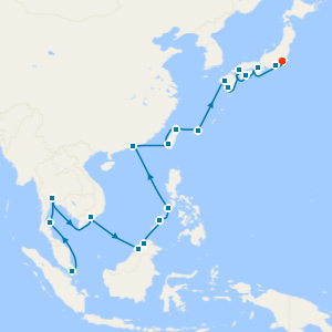 Singapore Stay, Southeast Asia & Hong Kong to Japan