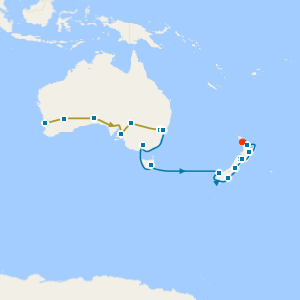 4Nts Indian Pacific Rail & Fjords of New Zealand to Auckland with Stay