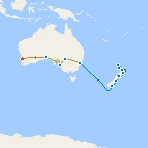 Fjords of New Zealand & 3Nts Indian Pacific Rail to Perth with Stays 